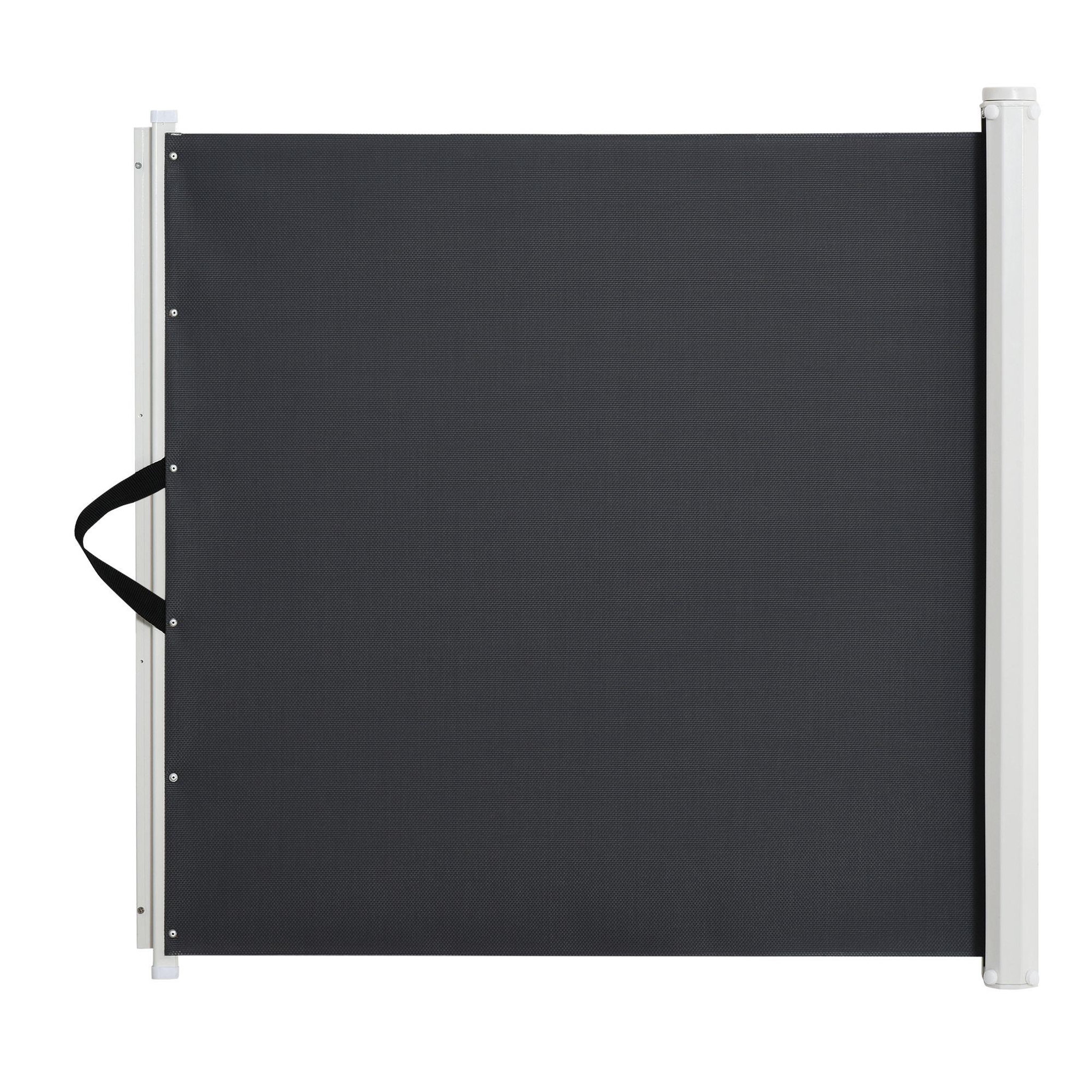 Voir la diapositive 1 : PAWHUT Barrière de sécurité barrière animaux rétractable automatique 1,15L x 0,83H m teslin métal gris