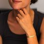 Voir la diapositive 3 : L'ATELIER D'AZUR Bracelet Trois Ors - Tresse Or Tricolore Jaune, Blanc et Rose - Femme