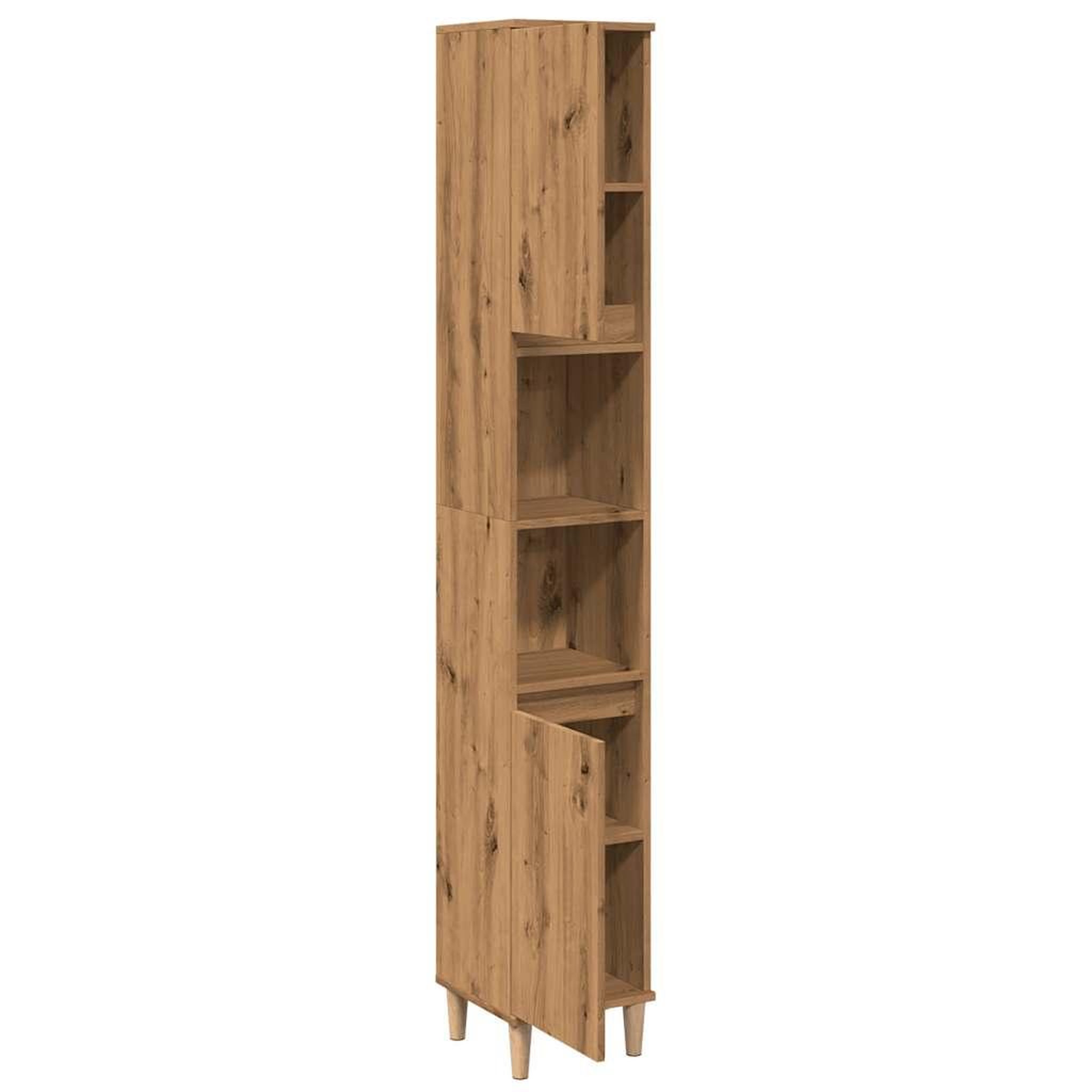 Voir la diapositive 5 : VIDAXL Armoire de salle de bain chene artisanal 30x30x190 cm