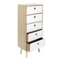 Voir la diapositive 2 : Paris Prix Chiffonnier Enfant  Star  91cm Blanc & Beige