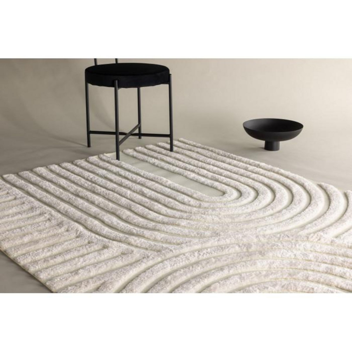 Paris Prix Tapis Déco  Nikita  160x230cm Naturel