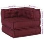 Voir la diapositive 6 : VIDAXL Pouf modulaire marron 70x70x54 tissu