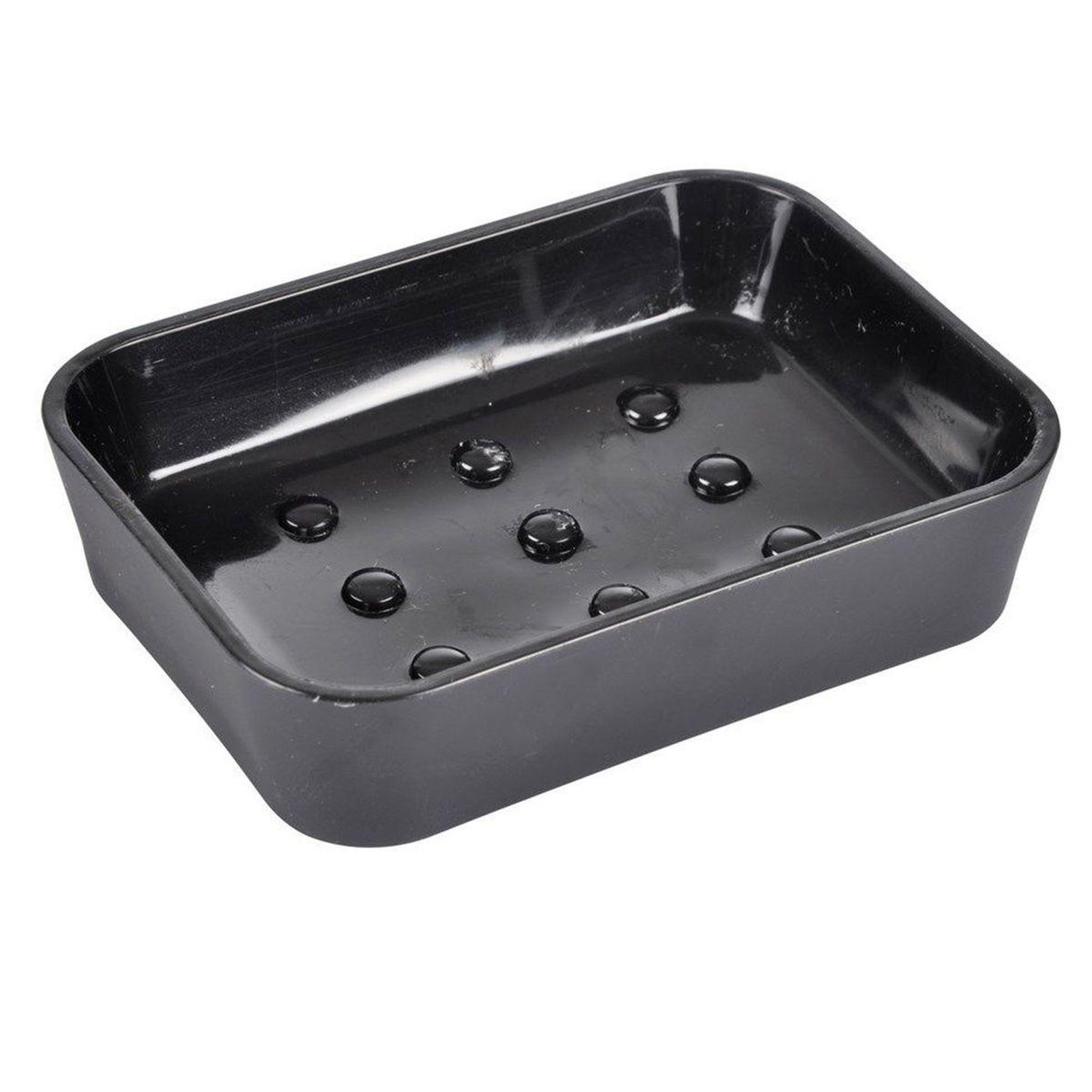 Douceur d'Intérieur Porte savon soft touch  vitamine ii  12cm noir