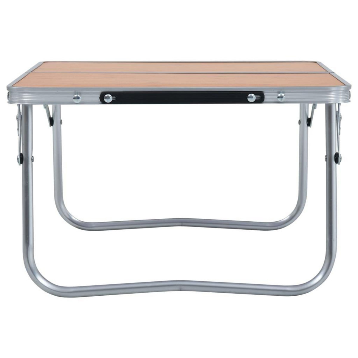 VIDAXL Table pliable de camping Marron Aluminium 60x40 cm