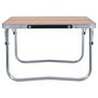 Voir la diapositive 3 : VIDAXL Table pliable de camping Marron Aluminium 60x40 cm