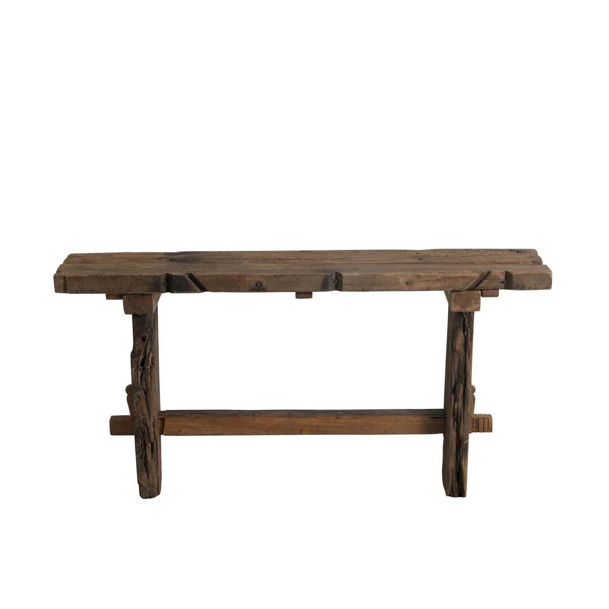 Voir la diapositive 2 : J-LINE Console vintage en bois  perceval  150cm marron