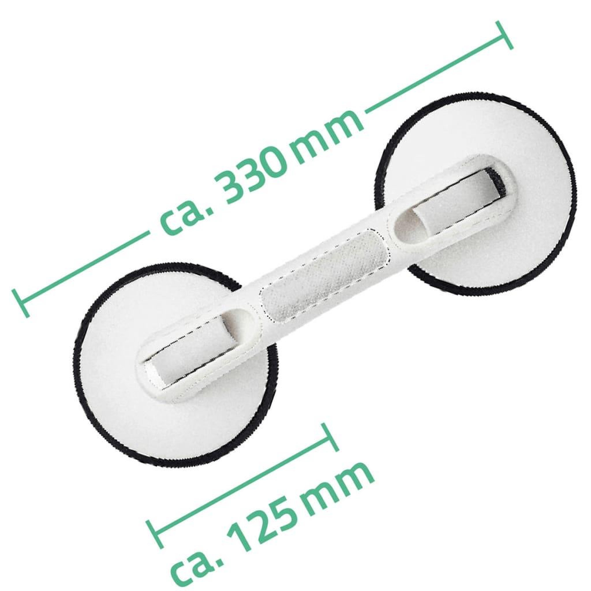 Voir la diapositive 4 : RIDDER RIDDER Barre d'appui a ventouse Premium blanc 12,5 cm 80 kg A0243301