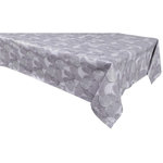 HABITABLE Nappe en toile cirée rectangulaire Moze - 140 x 250 cm - Gris