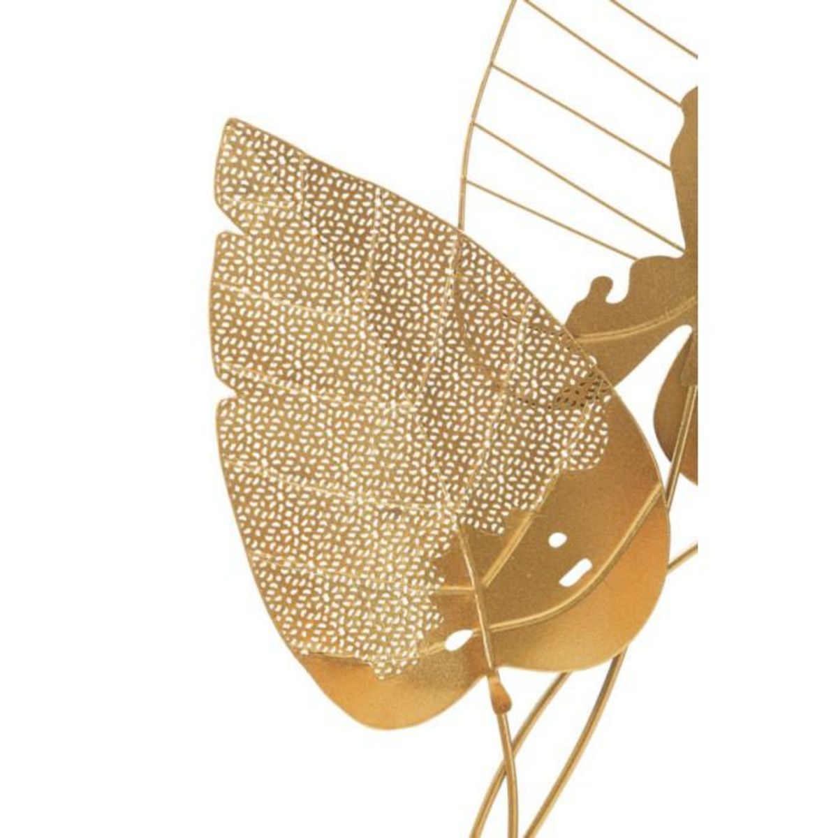 Paris Prix Décoration Murale en Métal  Autumn Leaf  84cm Or