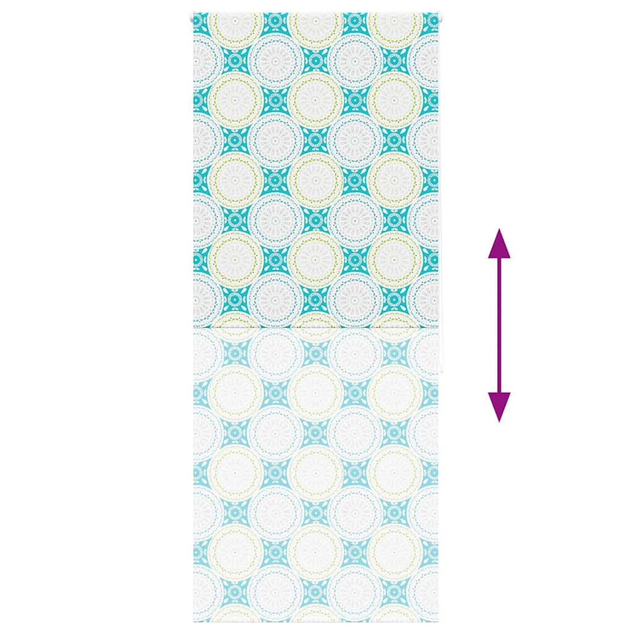 Voir la diapositive 5 : VIDAXL Store enrouleur de douche 110x240 cm largeur du tissu 106 cm