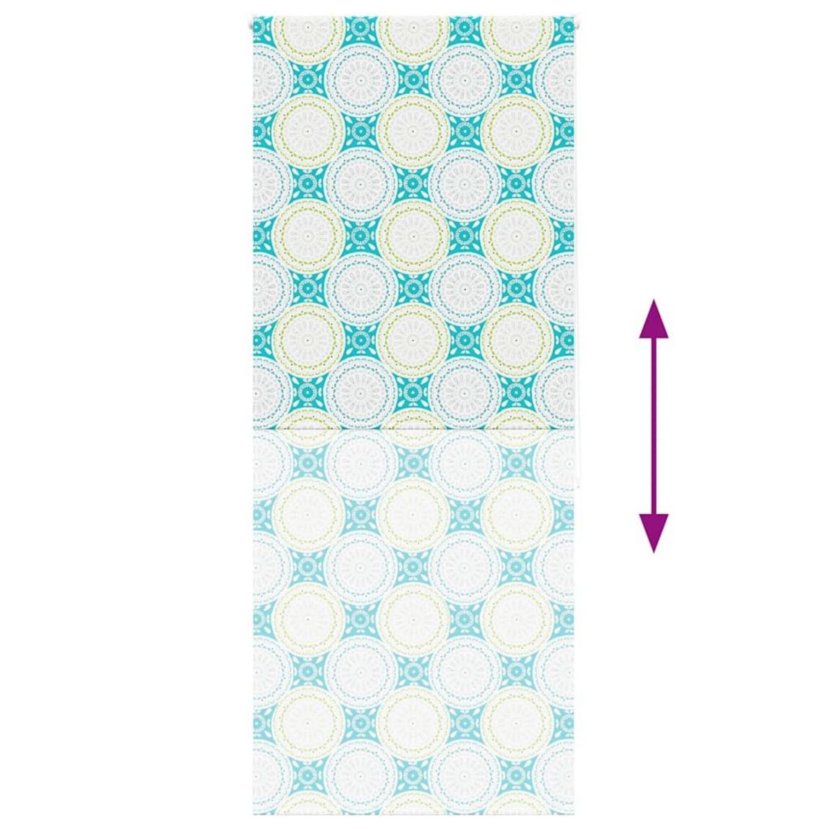 VIDAXL Store enrouleur de douche 110x240 cm largeur du tissu 106 cm