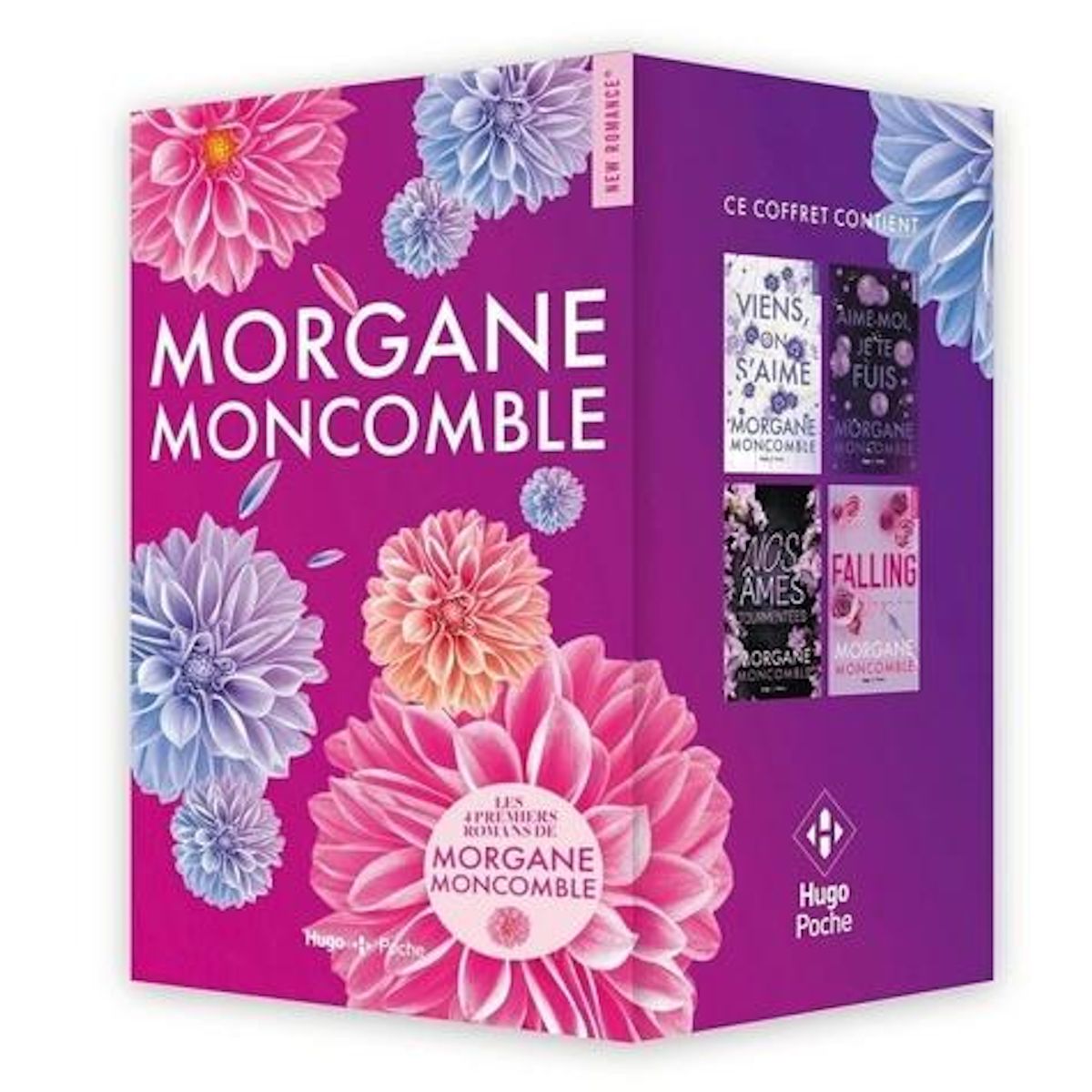 COFFRET MORGANE MONCOMBLE. AVEC 4 TOMES : VIENS, ON S'AIME ; AIME-MOI, JE TE FUIS ; NOS AMES TOURMENTEES ; FALLING AGAIN, Moncomble Morgane