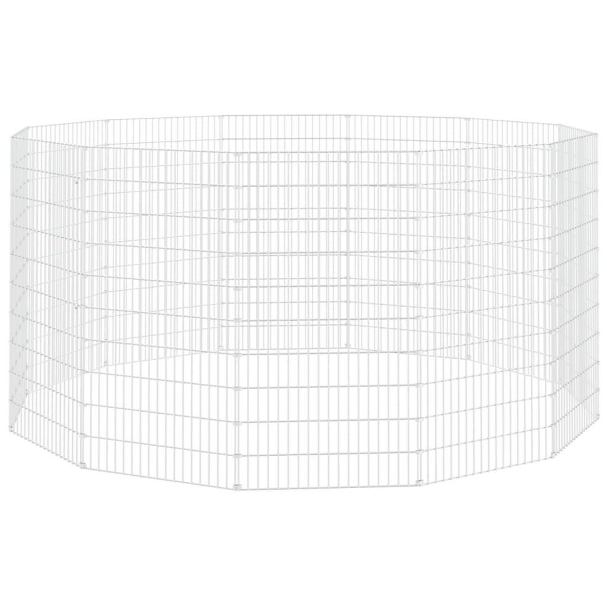 VIDAXL Enclos d'animaux en liberte 12 panneaux 54x100 cm fer galvanise