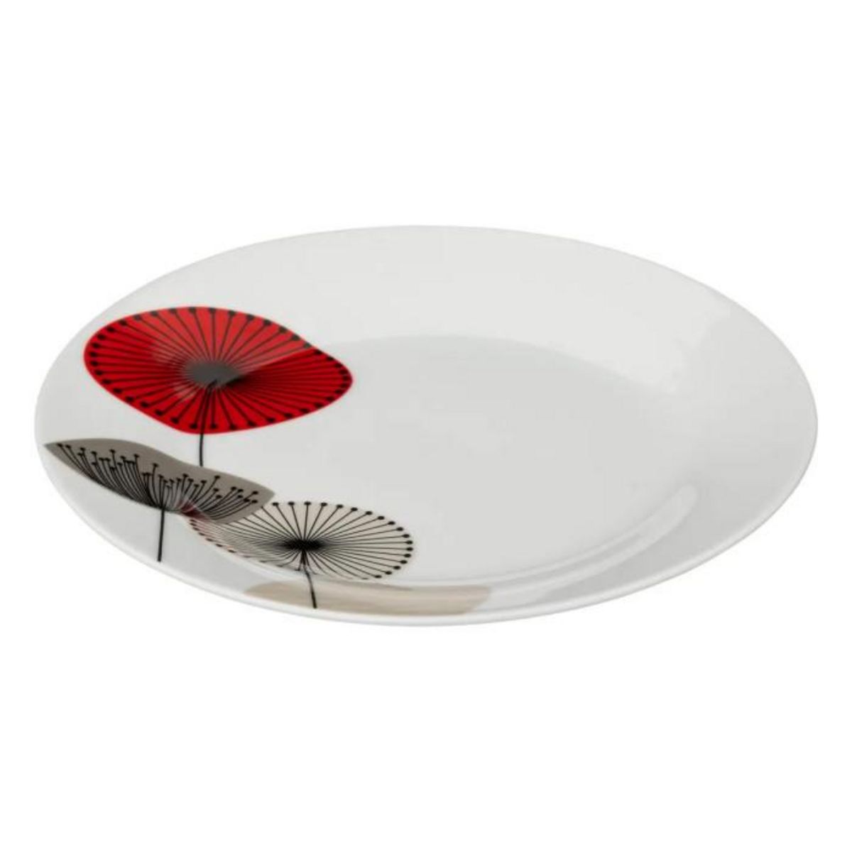 SECRET DE GOURMET Lot de 6 Assiettes à Dessert  Osara  20cm Blanc