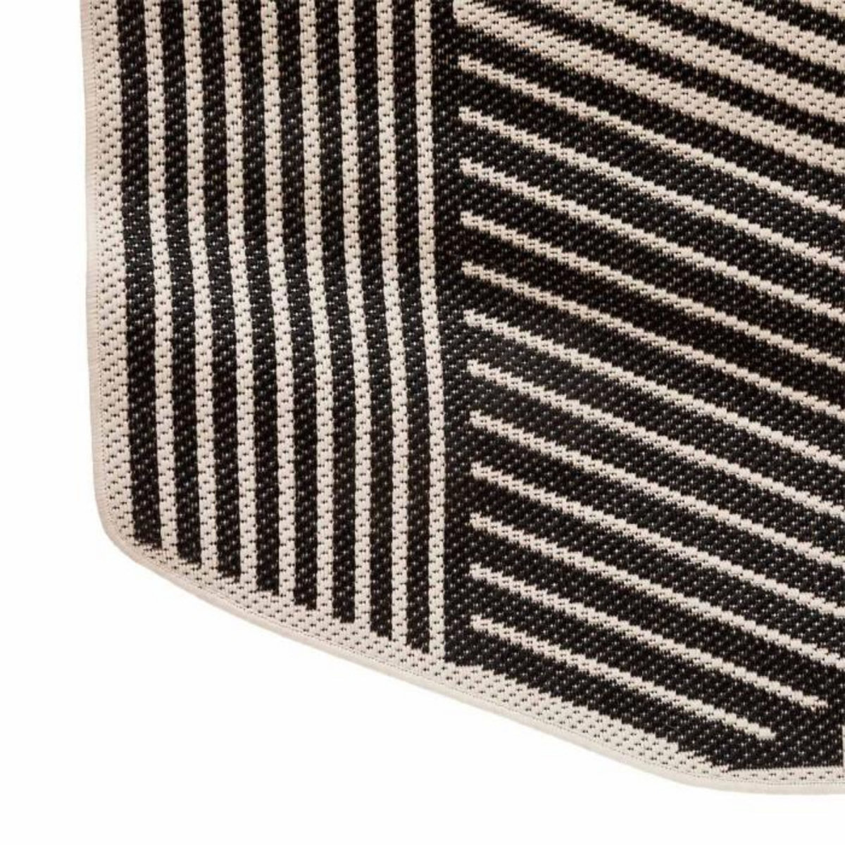 ATMOSPHERA Tapis Déco Imprimé  Teo  160x230cm Noir & Gris