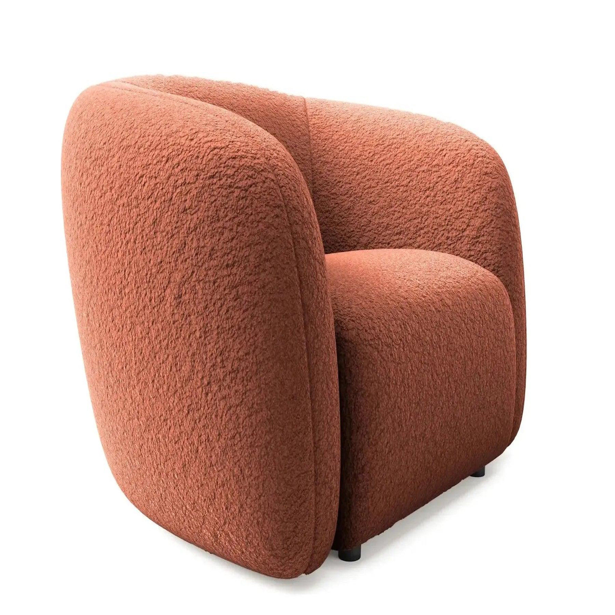 Voir la diapositive 2 : CASANOVA PARIS Bahia - fauteuil tissu bouclette
