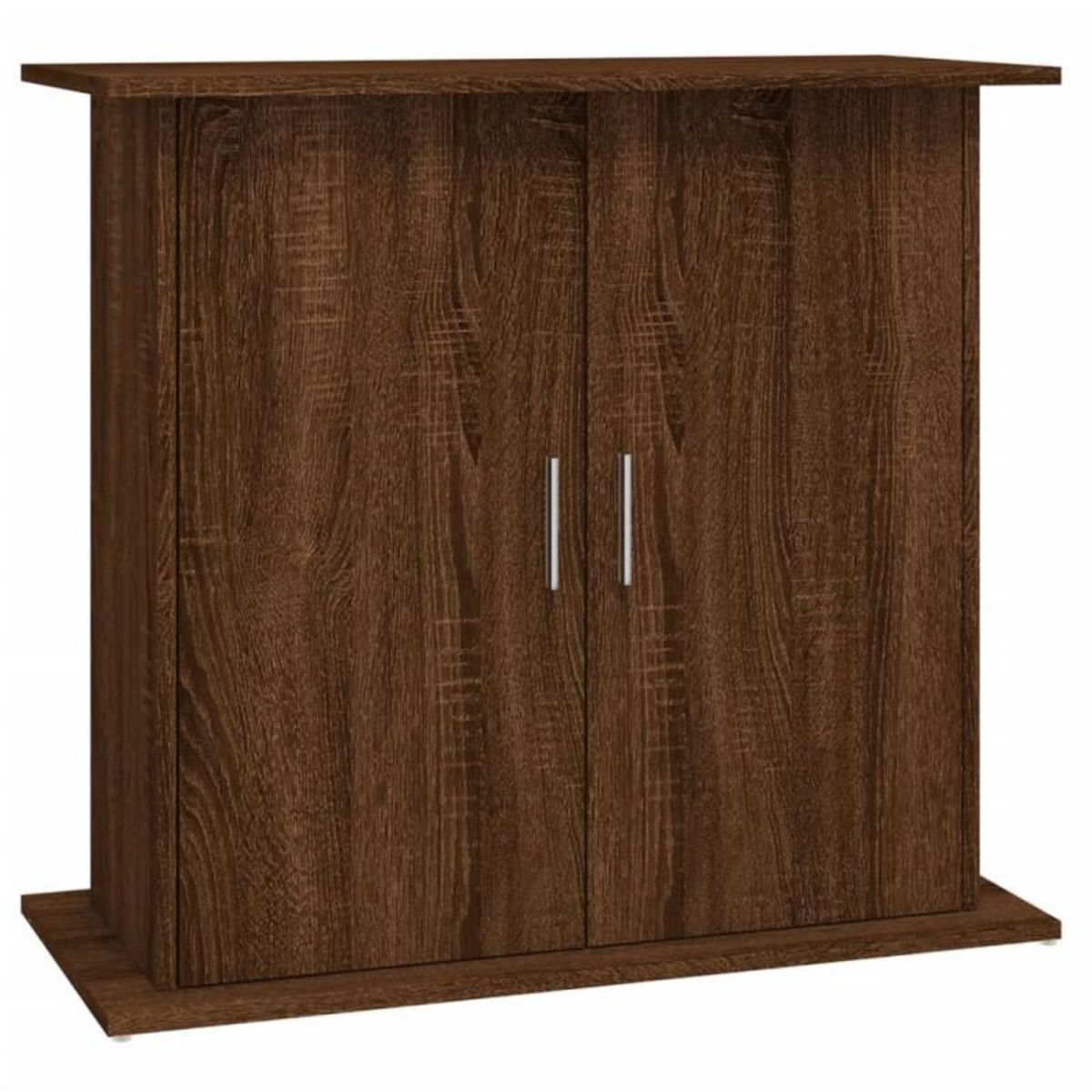 VIDAXL Support pour aquarium chêne marron 81x36x73cm bois d ingénierie