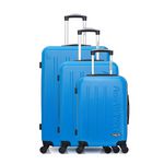 AMERICAN TRAVEL AMERICAN TRAVEL - Set de 3 Valises BRONX 75 cm 4 Roues. Coloris disponibles : Beige