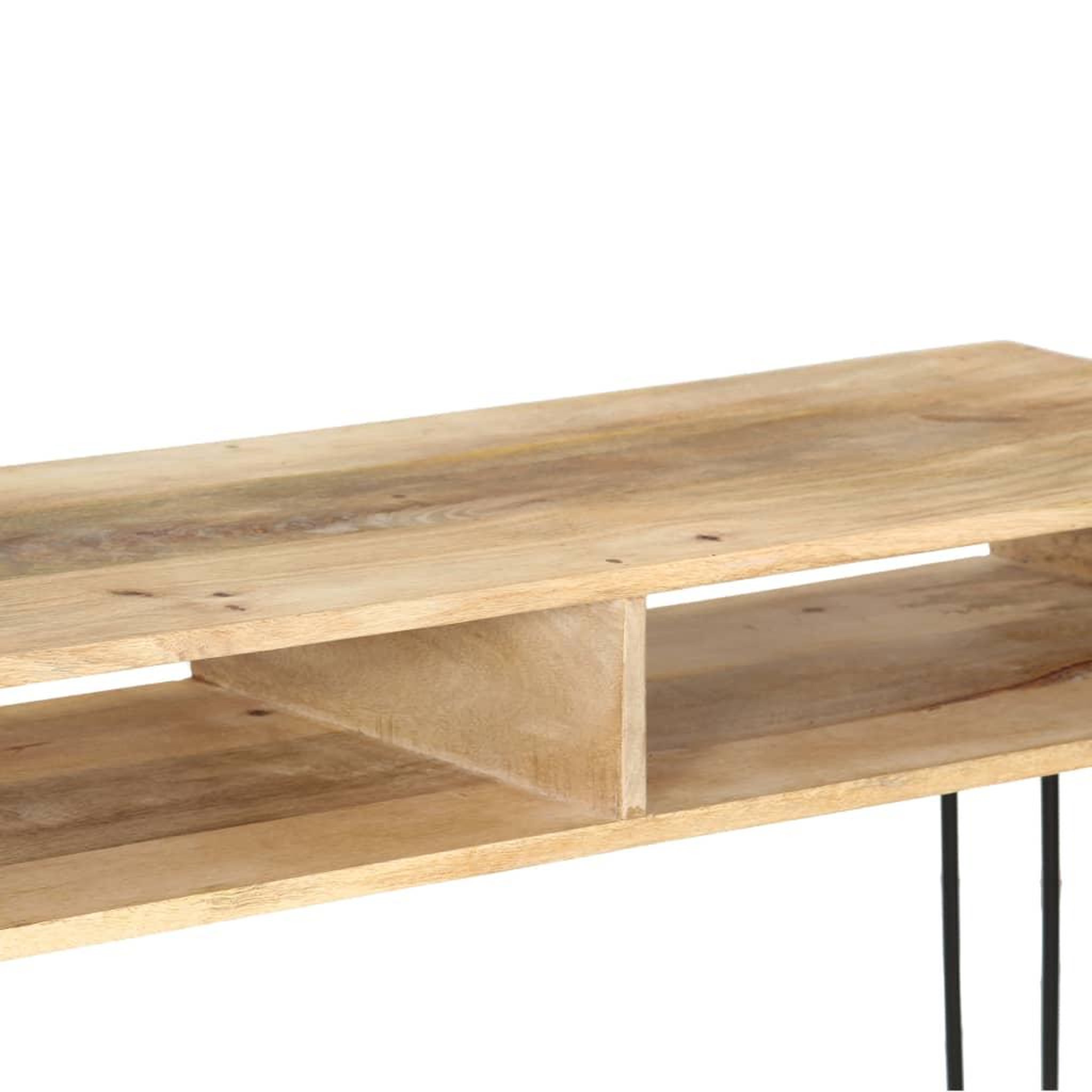 Voir la diapositive 5 : VIDAXL Table console bois de manguier massif 115 x 35 x 76 cm