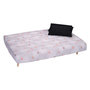 Voir la diapositive 5 : Banquette clic-clac MANAE, matelas 12cm, 25kg/m3 tissu motifs
