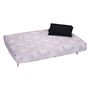 Voir la diapositive 5 : Banquette clic-clac MANAE, matelas 12cm, 25kg/m3 tissu motifs