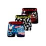 Voir la diapositive 1 : FREEGUN Lot de 3 boxers enfant Lapins Crétins