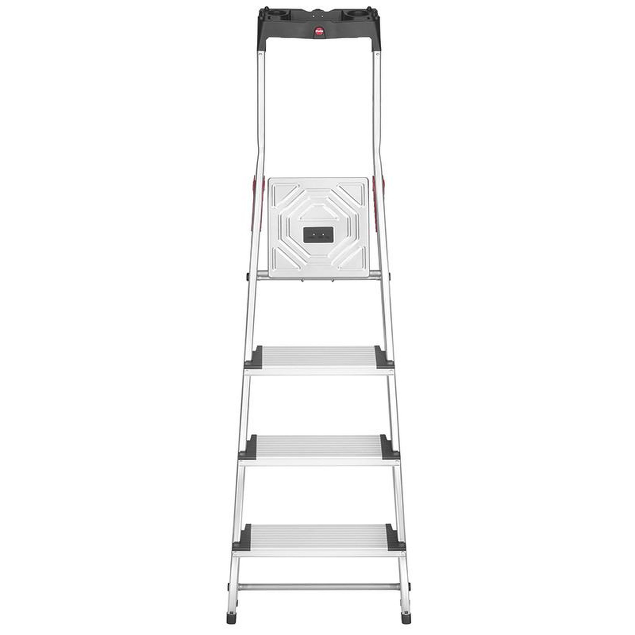 Voir la diapositive 4 : HAILO Escabeau sécurisé pliable en aluminium 4 marches extra larges Hailo ProfiStep XXL