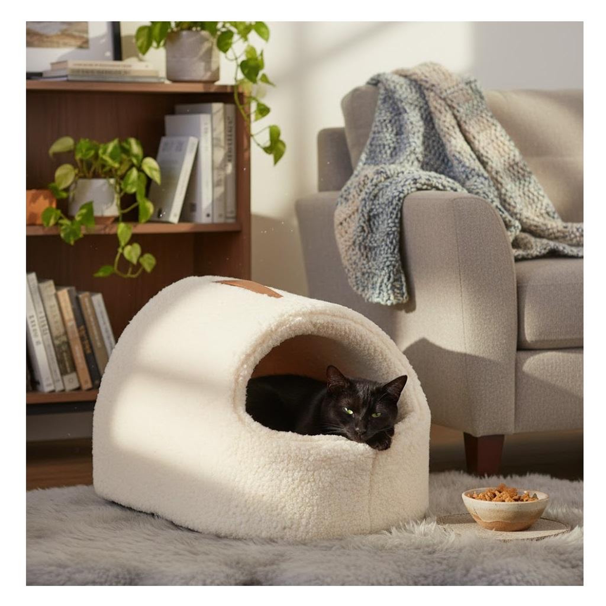 Voir la diapositive 2 : Eden Couchage en peluche pour chat felpa