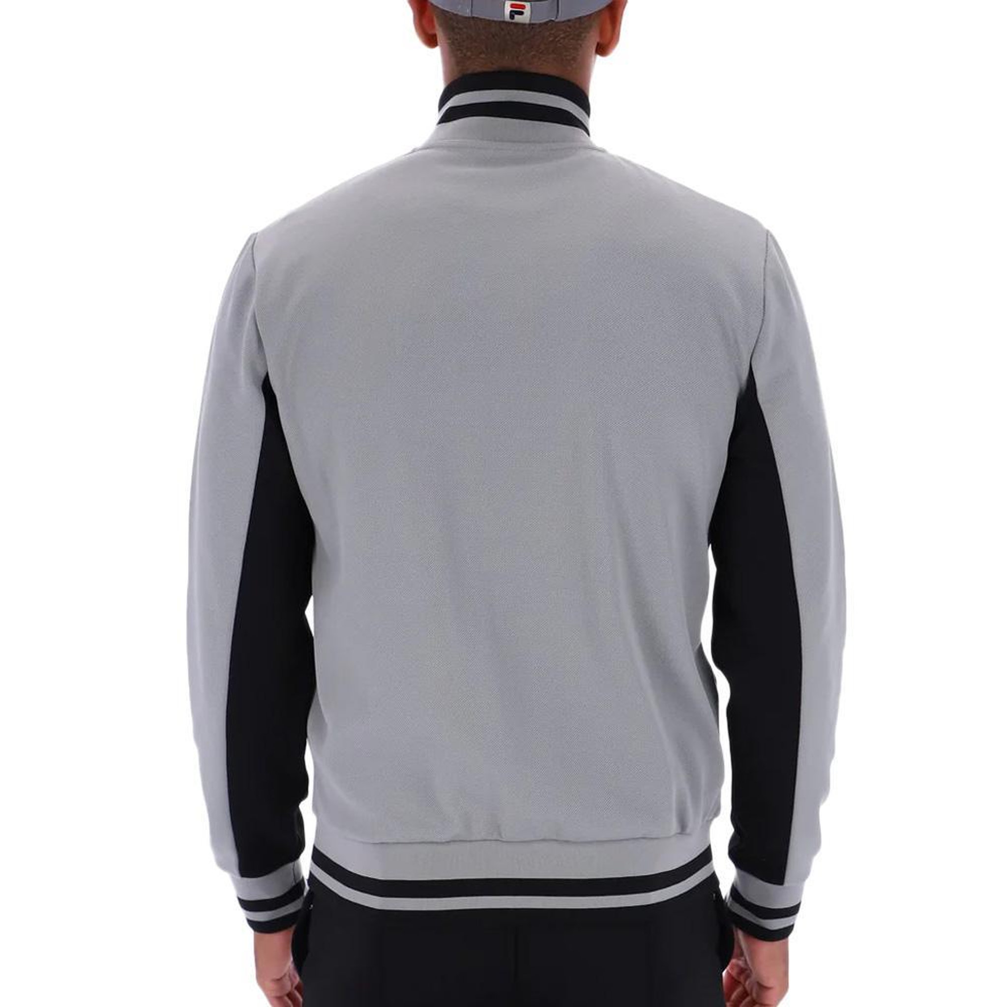 Voir la diapositive 2 : FILA Veste de survêtement Gris/Noir Homme Fila Tiebreaker