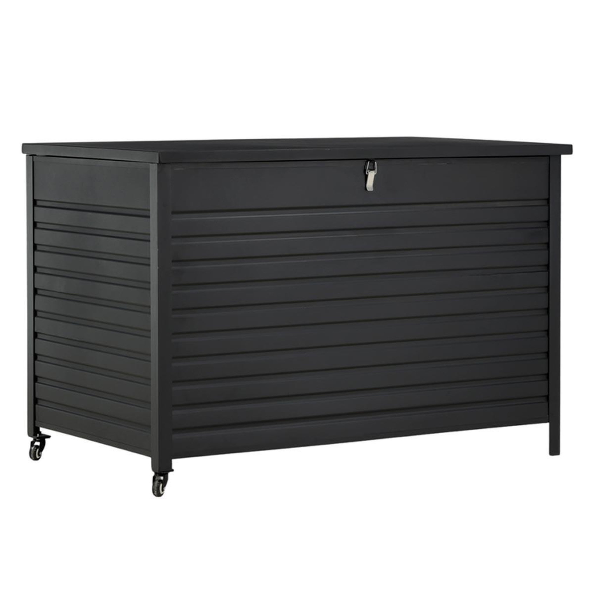 Paris Prix Coffre de jardin en métal  tiana  150cm noir