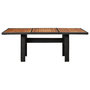 Voir la diapositive 2 : VIDAXL Table a manger de jardin Noir 200x100x74 cm Resine tressee
