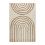 Voir la diapositive 1 : SWEEEK Tapis intérieur shaggy, motifs géométriques arc-en-ciel, beige, poils longs