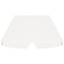 VIDAXL Toit de rechange de balançoire blanc 188/168x145/110 cm