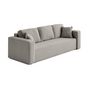 Voir la diapositive 5 : BEST MOBILIER Topaze - canapé 3 places - convertible avec coffre - en tissu bouclette