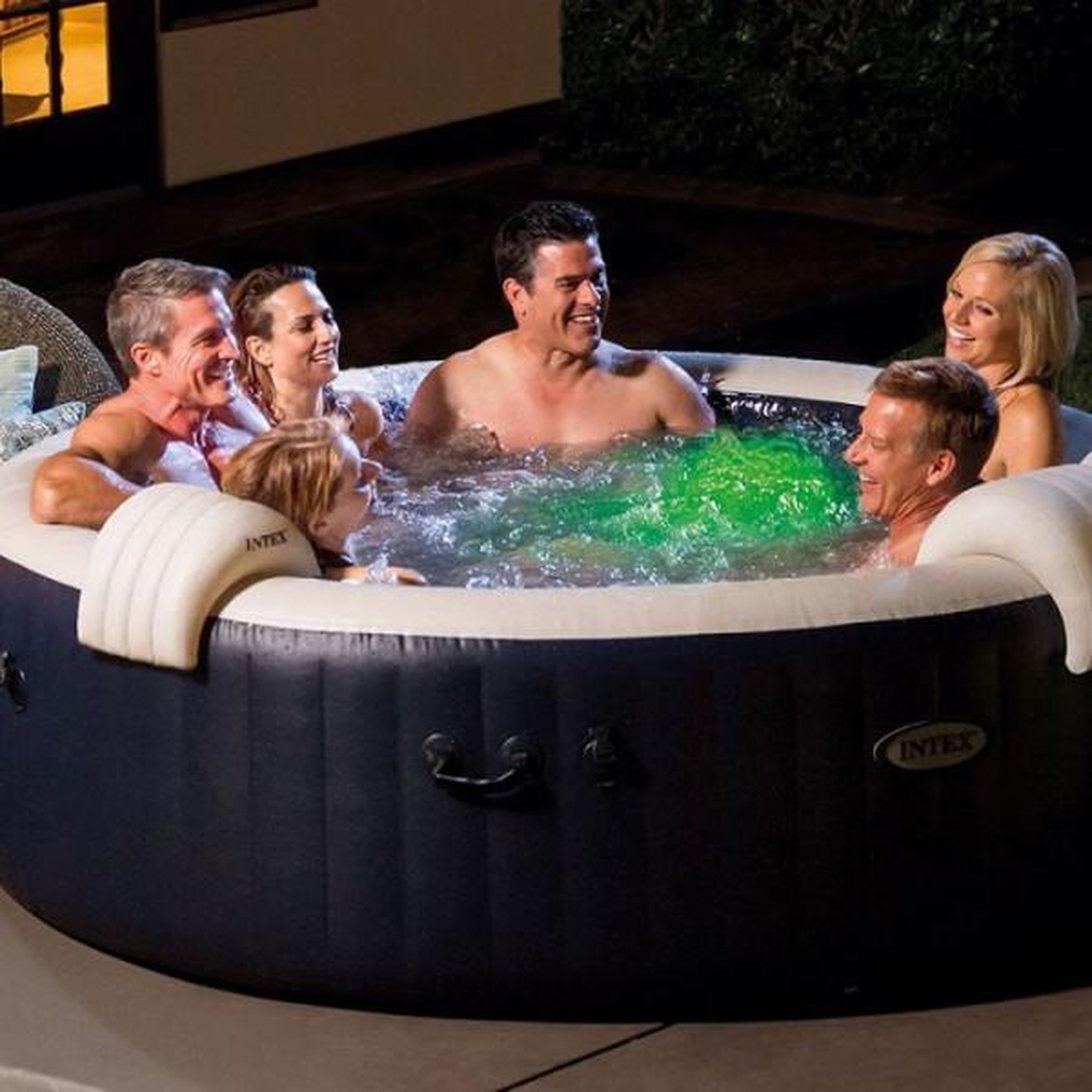 Voir la diapositive 5 : INTEX Spa gonflable INTEX - Blue Navy - 216 x 71 cm - 6 places - Rond - 28432NP