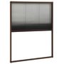 Voir la diapositive 4 : VIDAXL Moustiquaire plissee pour fenetre Aluminium Marron 60x80 cm