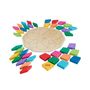 Voir la diapositive 1 : FISHER PRICE Fisher-Price-Puzzle Mandala en Bois-Puzzle 40 pieces motif géométrique HXT94