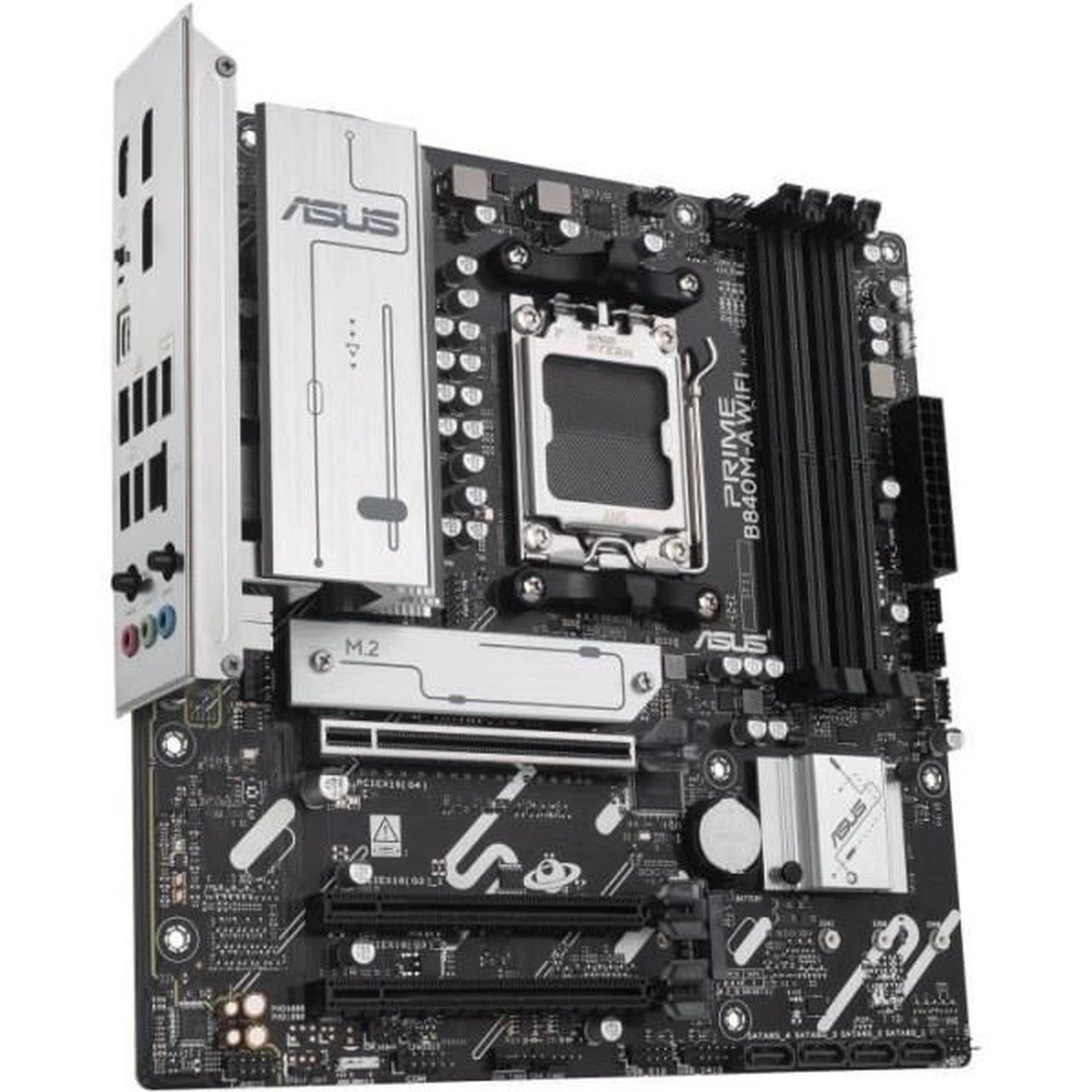 Voir la diapositive 4 : ASUS Carte mere - ASUS - PRIME B840M-A WIFI - AMD B840 - Emplacement AM5 micro ATX