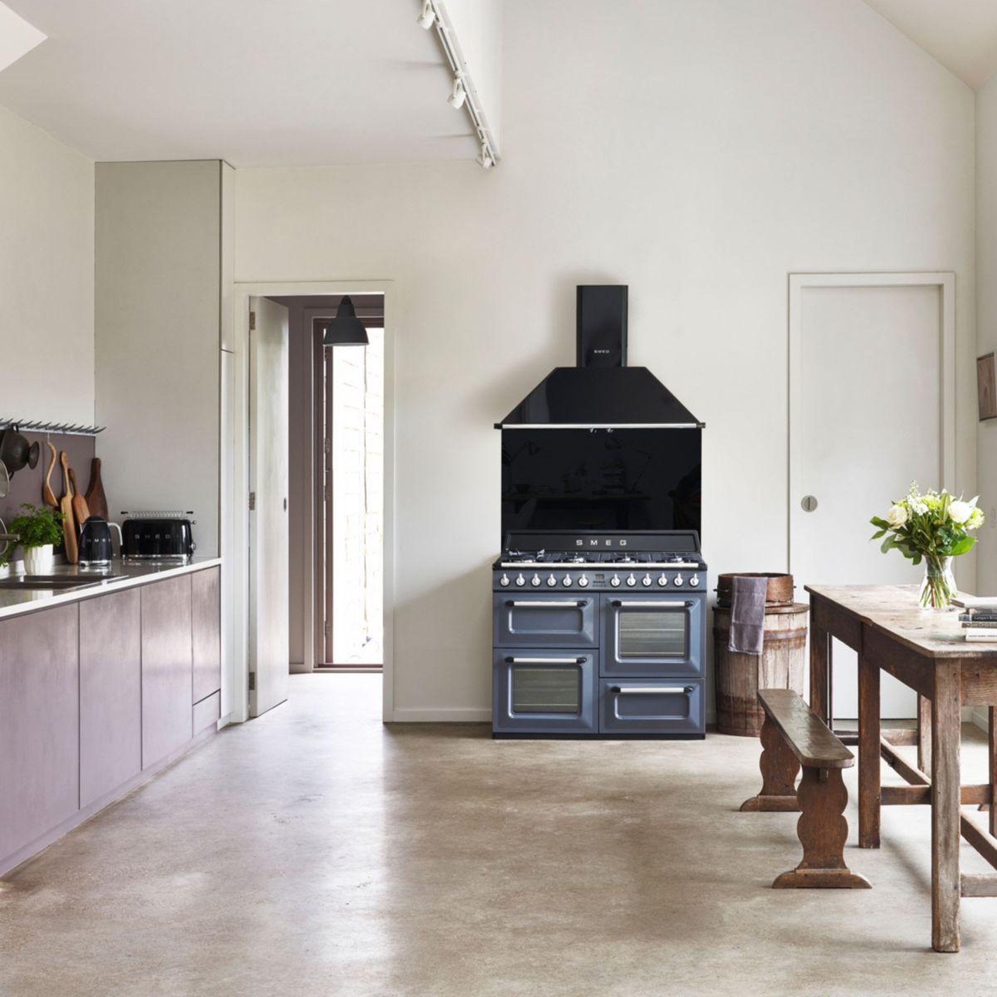 Voir la diapositive 3 : SMEG Piano de cuisson gaz tr4110gr