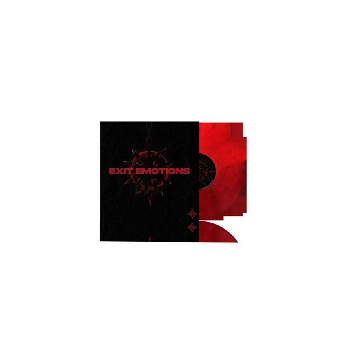 COLUMBIA Exit Emotions Édition Limitée Vinyle Rouge et Noir Marbré Transparent