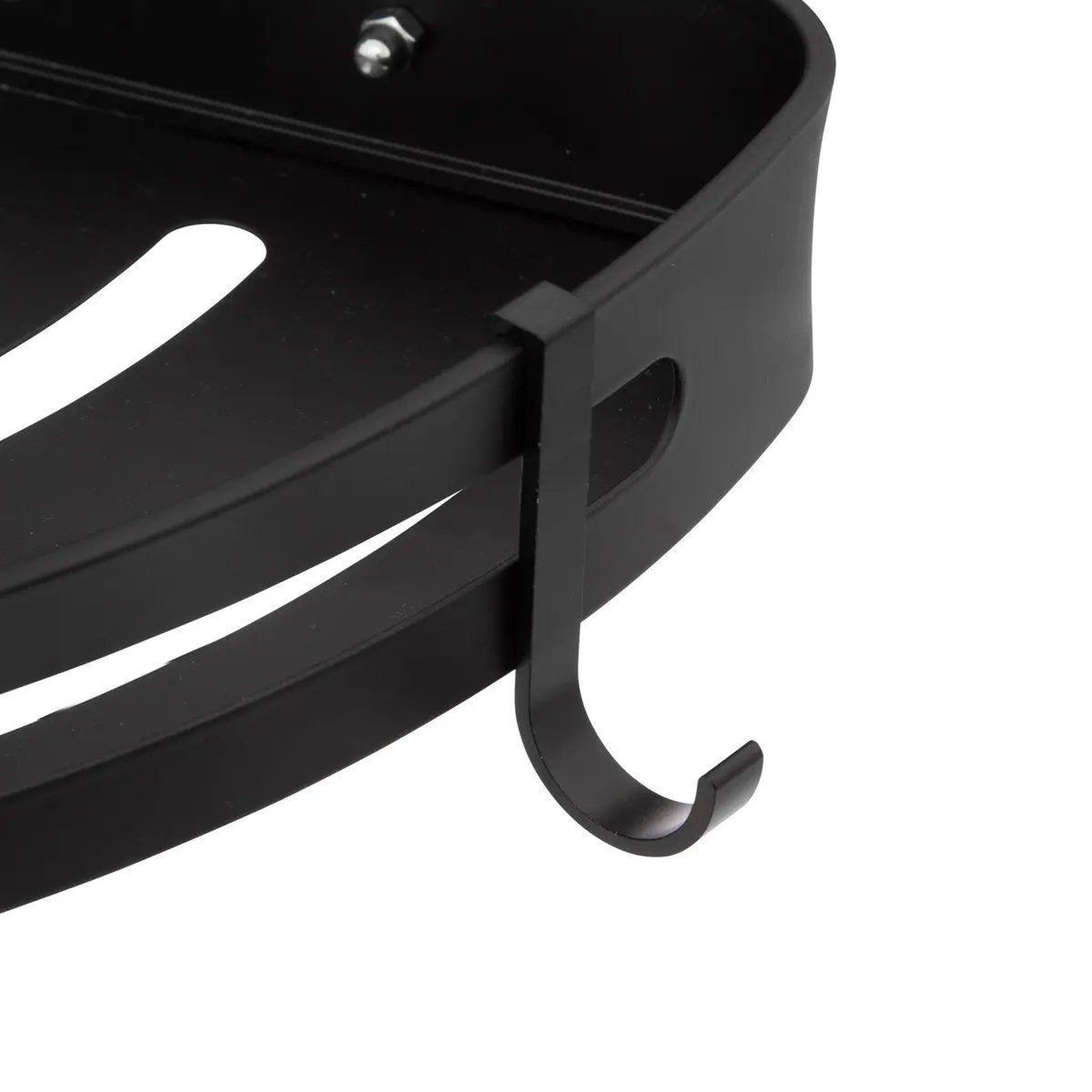 Voir la diapositive 2 : FIVE Étagère d'angle de douche  adhésif  29cm noir