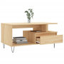 Voir la diapositive 4 : VIDAXL Table basse Chene sonoma 90x49x45 cm Bois d'ingenierie