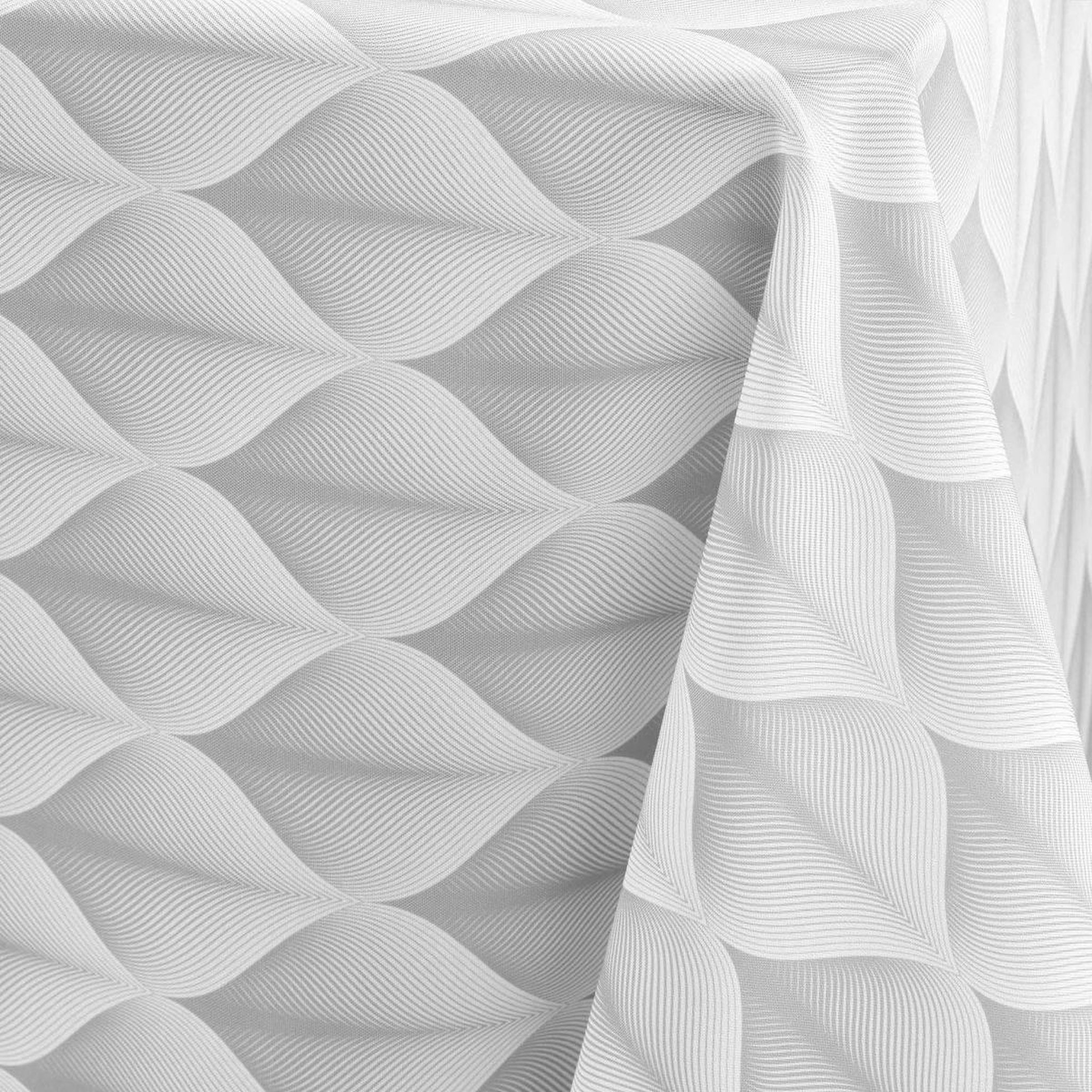 Voir la diapositive 3 : Douceur d'Intérieur Nappe antitache imprimé  kalini  150x240cm gris