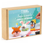 Graine créative Kit bougies a modeler - Animaux hiver