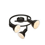 GLOBO Spot 3 lumières en métal - Noir et doré