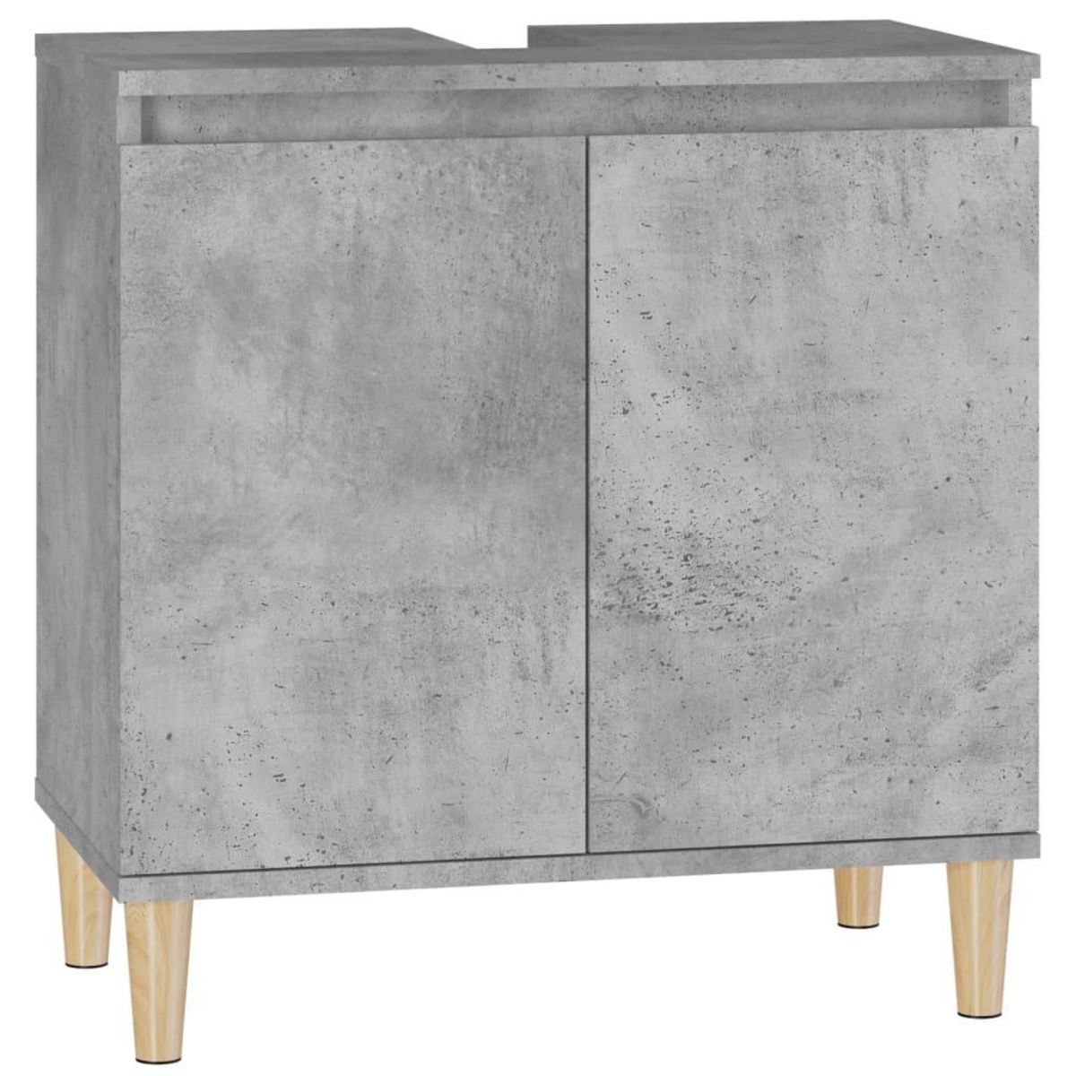VIDAXL Meuble d'evier gris beton 58x33x60 cm bois d'ingenierie
