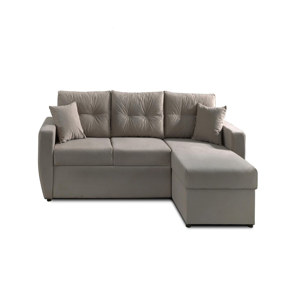 BEST MOBILIER Astoria - canapé d'angle réversible - convertible avec coffre - style contemporain- 4 places