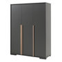 Voir la diapositive 4 : Paris Prix Pack - Lit Enfant, Chevet & Armoire 3 Portes  London  Gris Anthracite