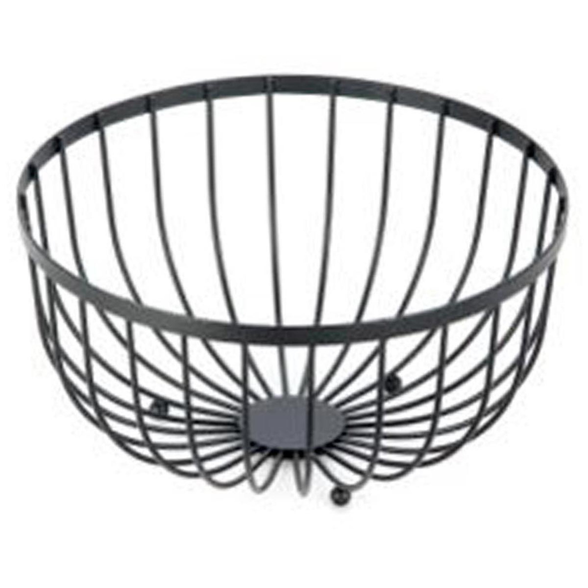 The Home Deco Factory Corbeille à fruits design  filaire  24cm noir