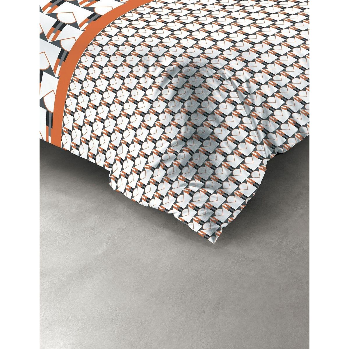 Les Ateliers du Linge Parure housse de couette 100%microfibre 60gsm arrow